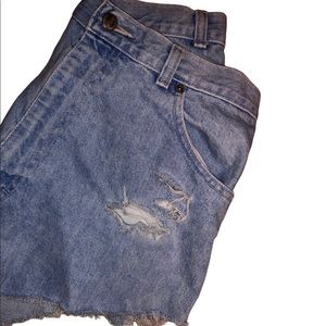 High waisted Jean shorts